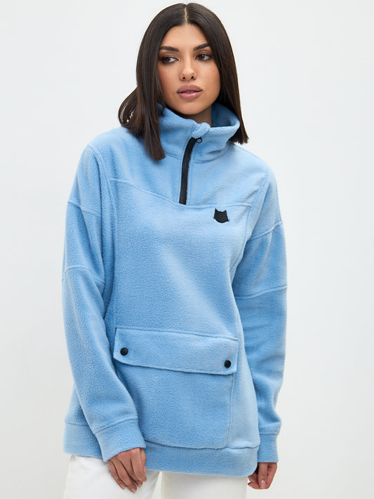 Blue Fleece sweatshirt CATFLEES