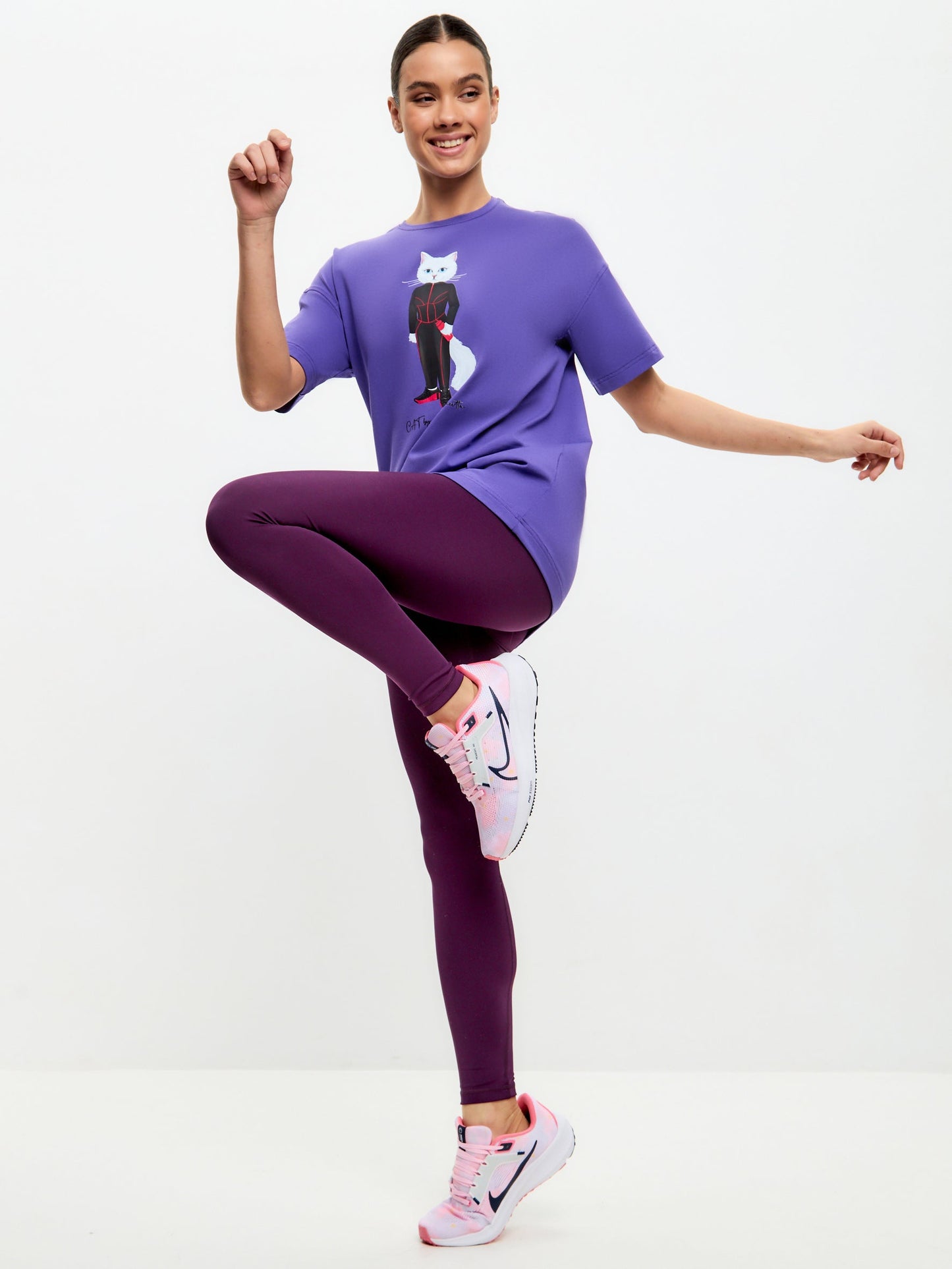 Purple Women's leggins CAT