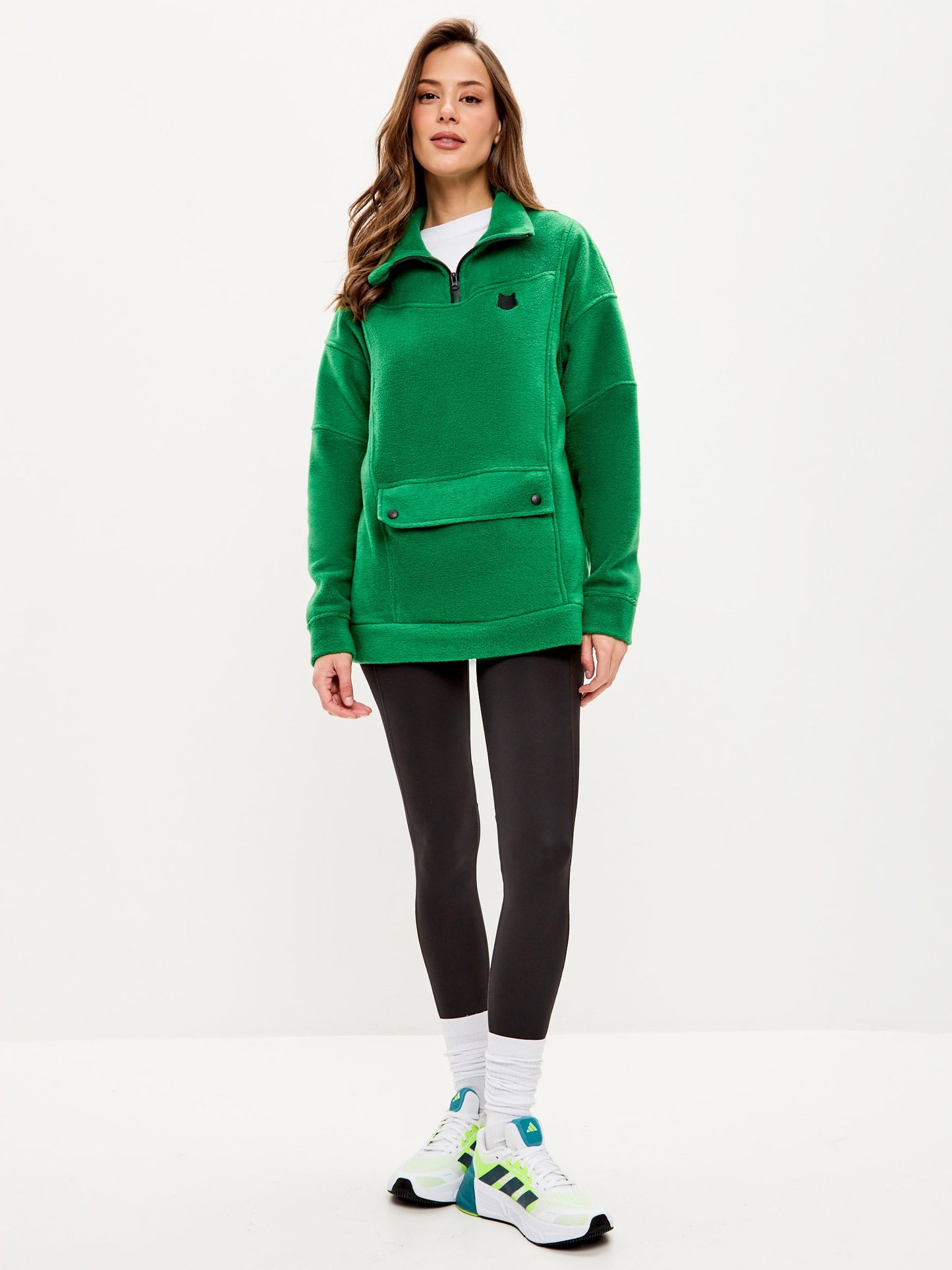 Green Fleece sweatshirt CATFLEES