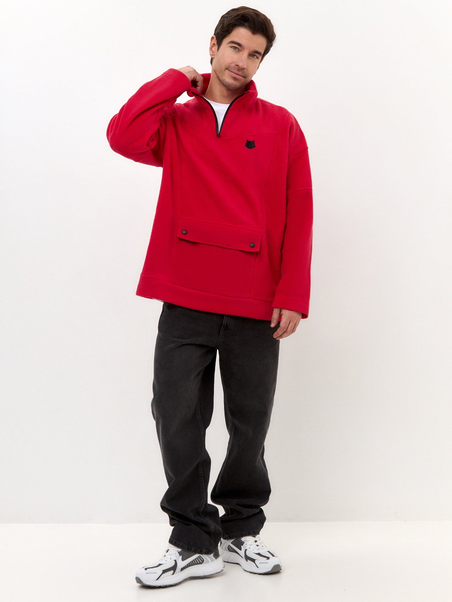 Red Fleece sweatshirt CATFLEESM