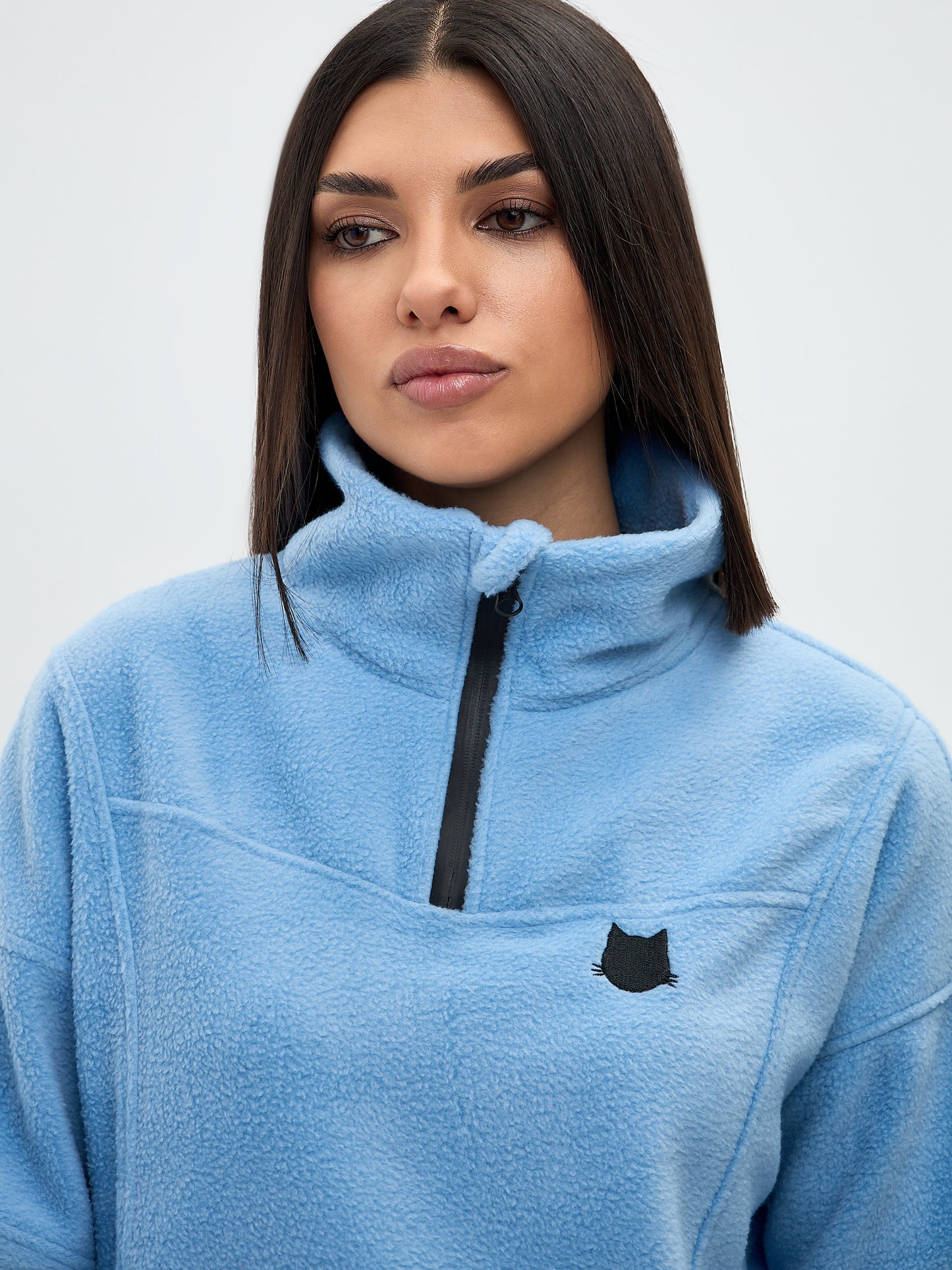 Blue Fleece sweatshirt CATFLEES