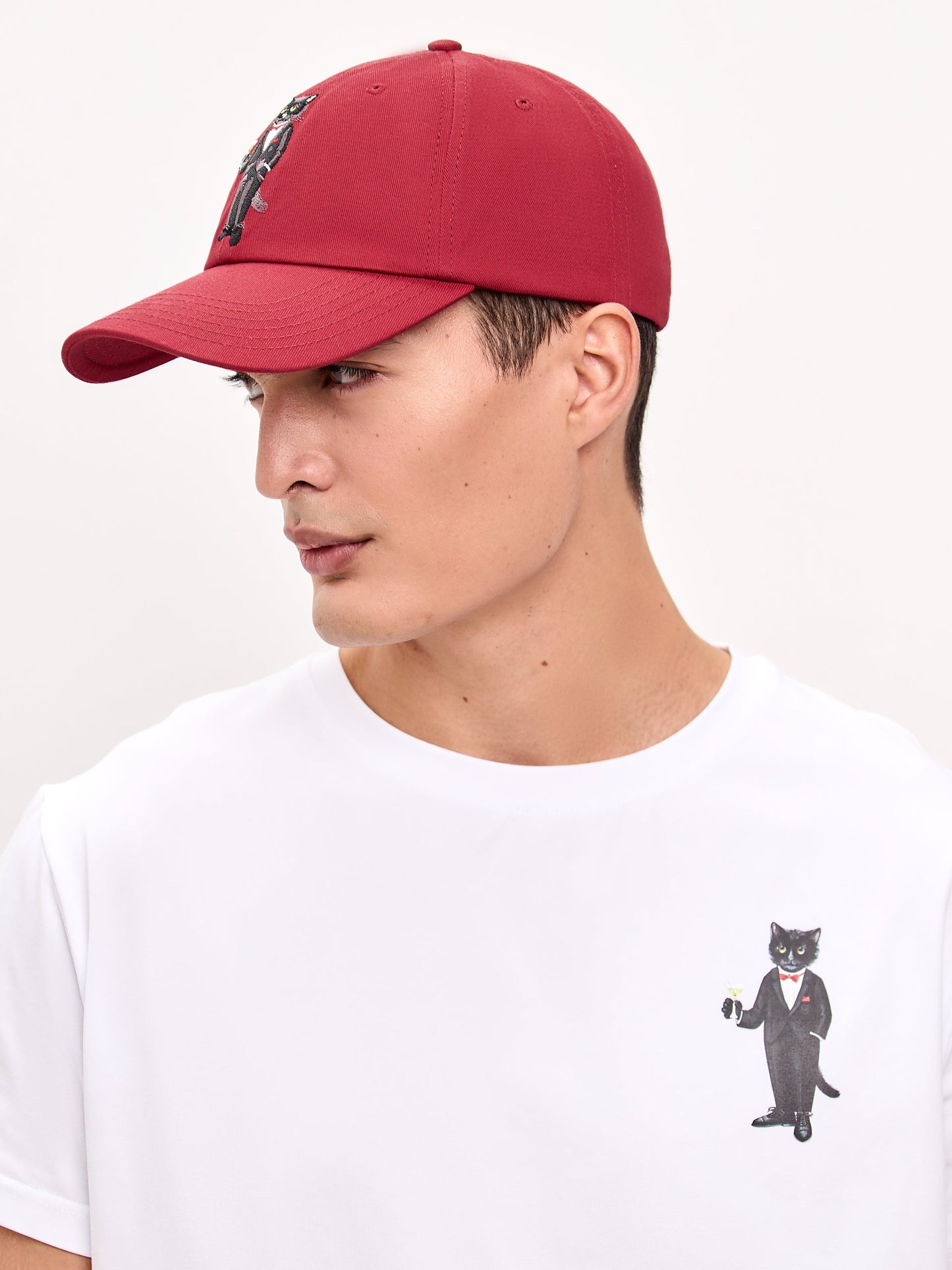 Cap maroon with DANDY CAT