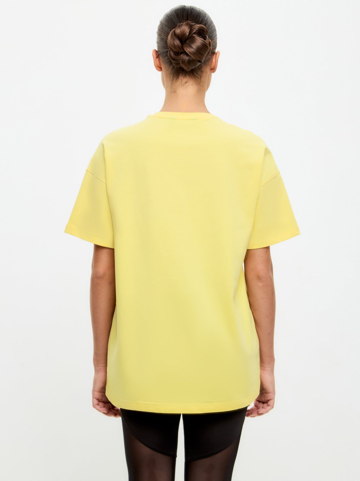 Yellow Printed oversized T-shirt SPORT CAT