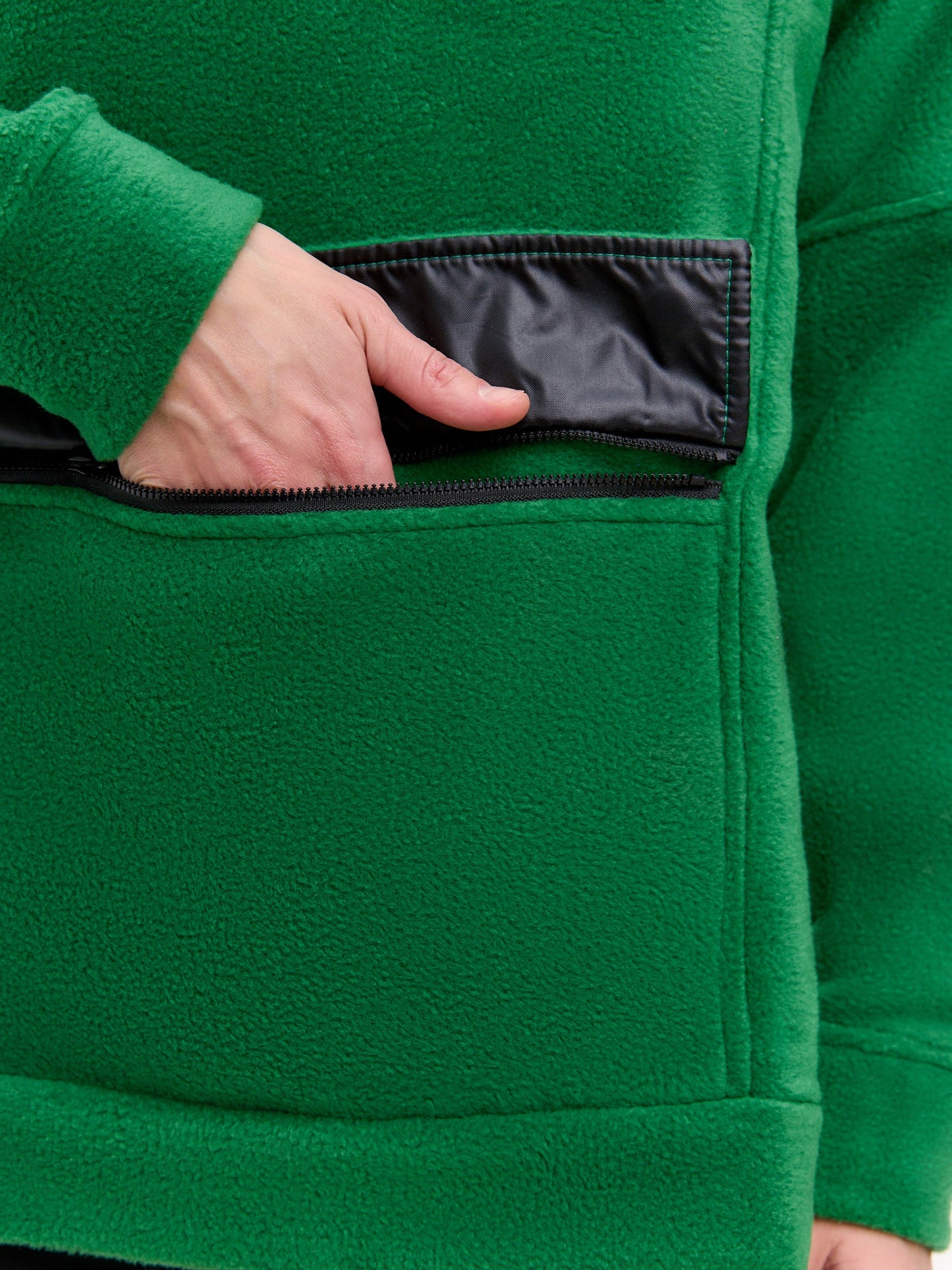 Green Fleece sweatshirt CATFLEES