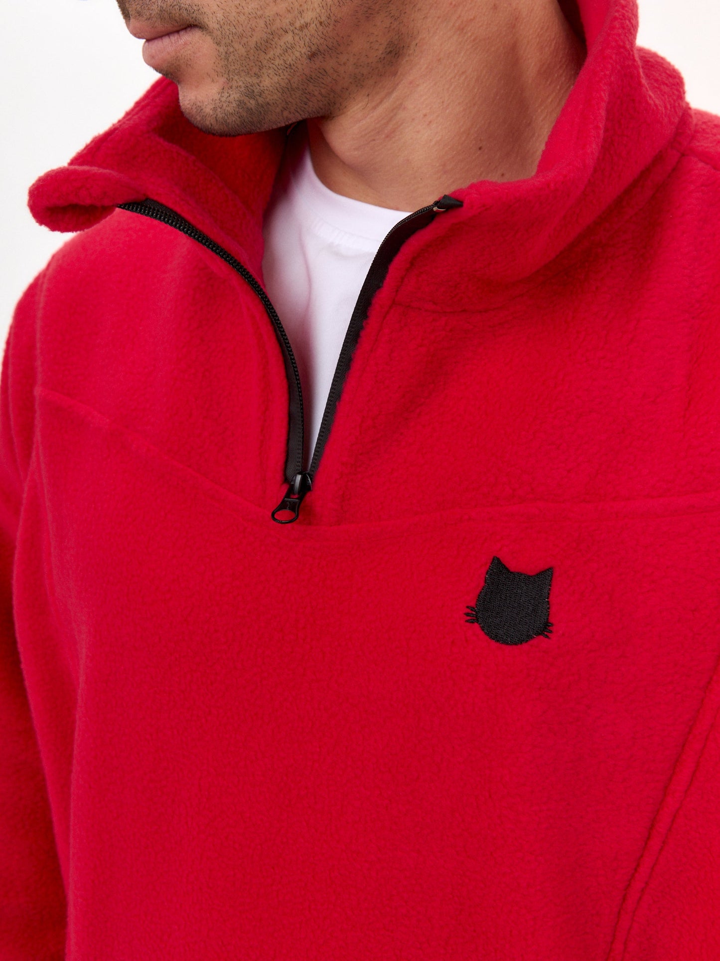 Red Fleece sweatshirt CATFLEESM