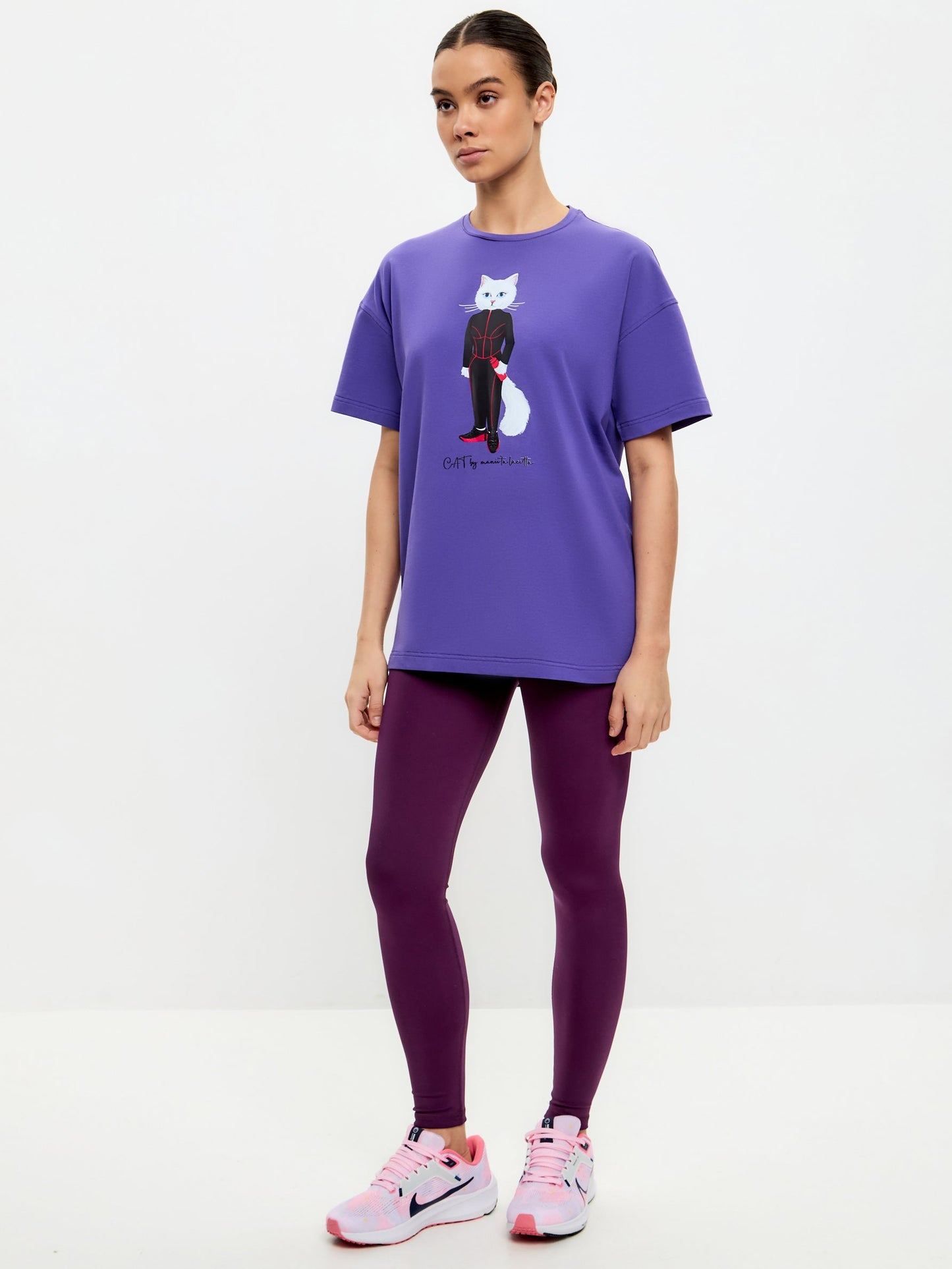 Purple Women's leggins CAT