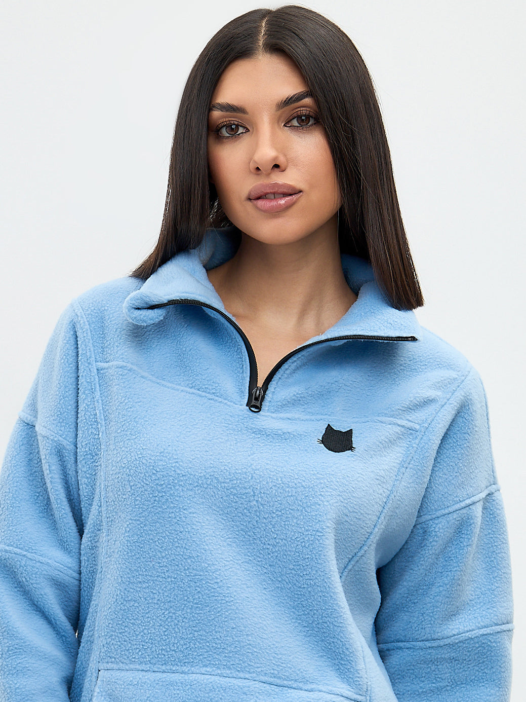 Blue Fleece sweatshirt CATFLEES