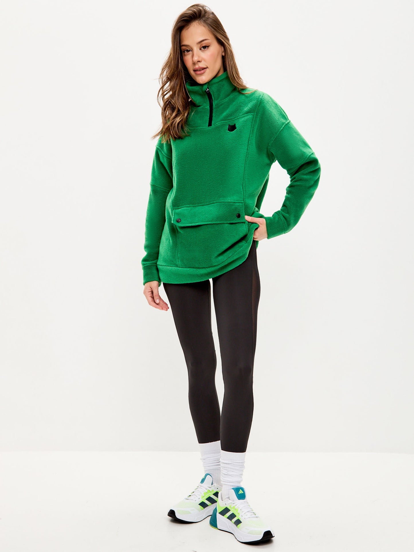 Green Fleece sweatshirt CATFLEES