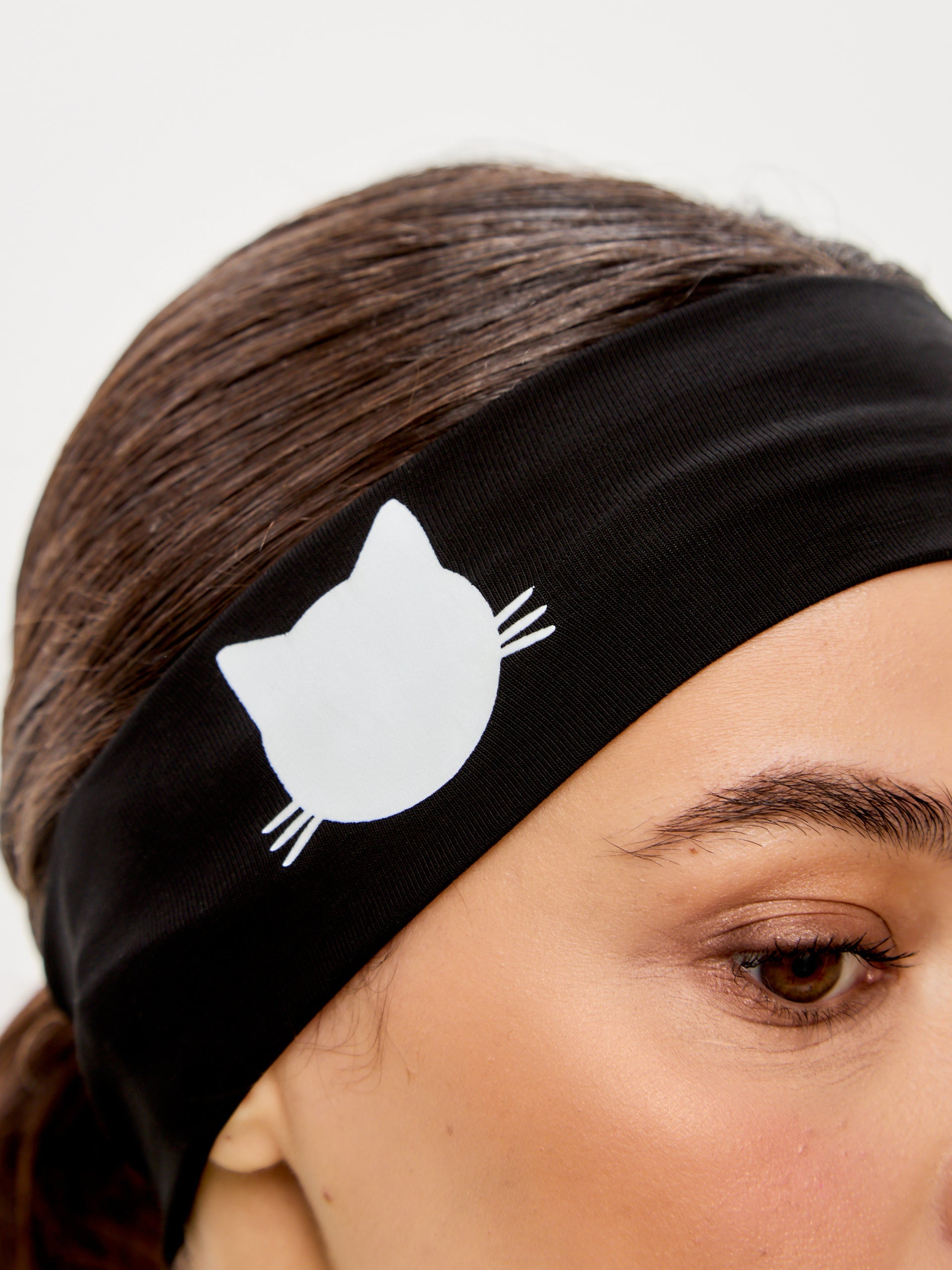 Black Headband with CAT - Maniita Lacitta