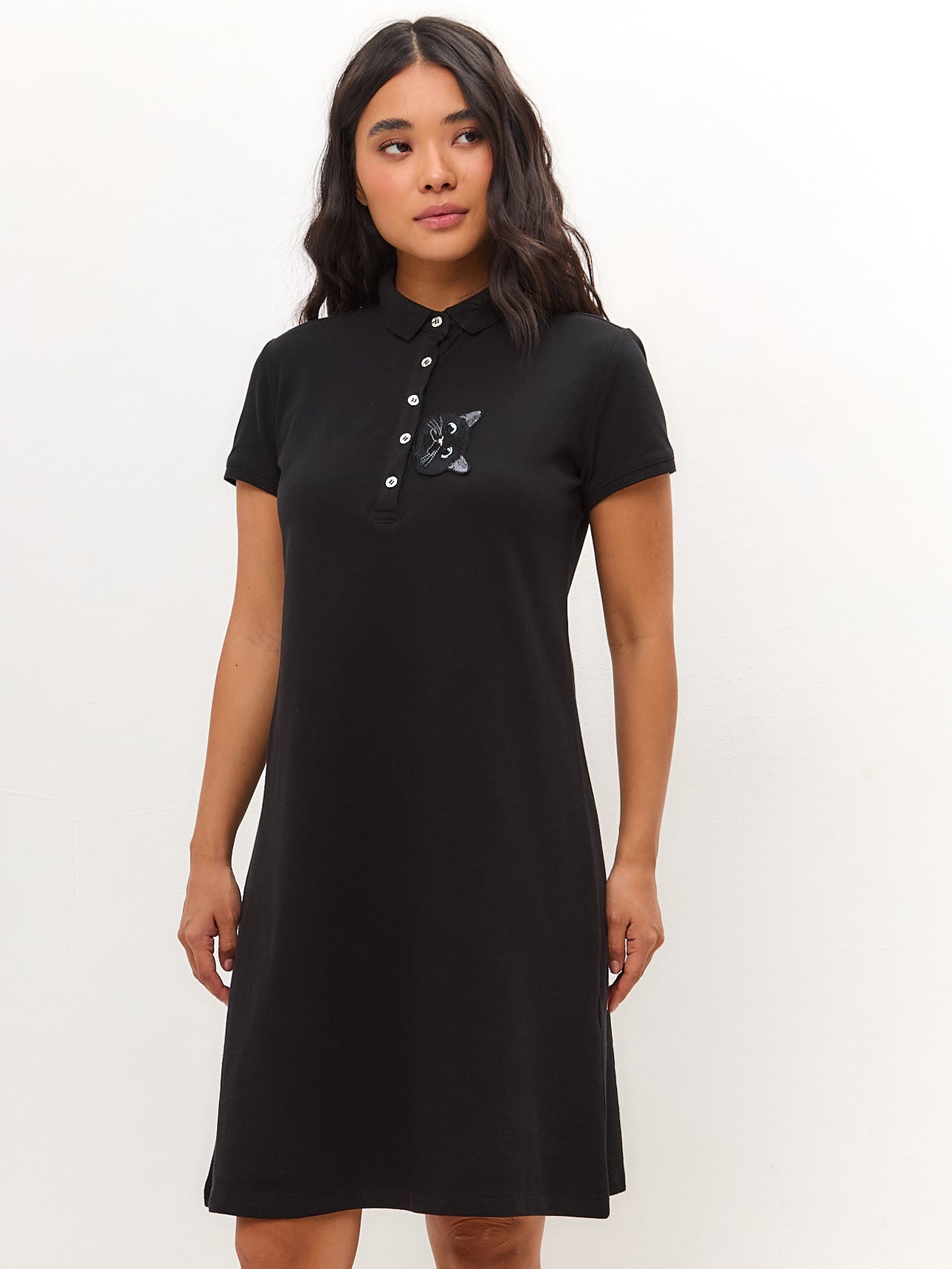 Black Polo Dress CAT - Maniita Lacitta