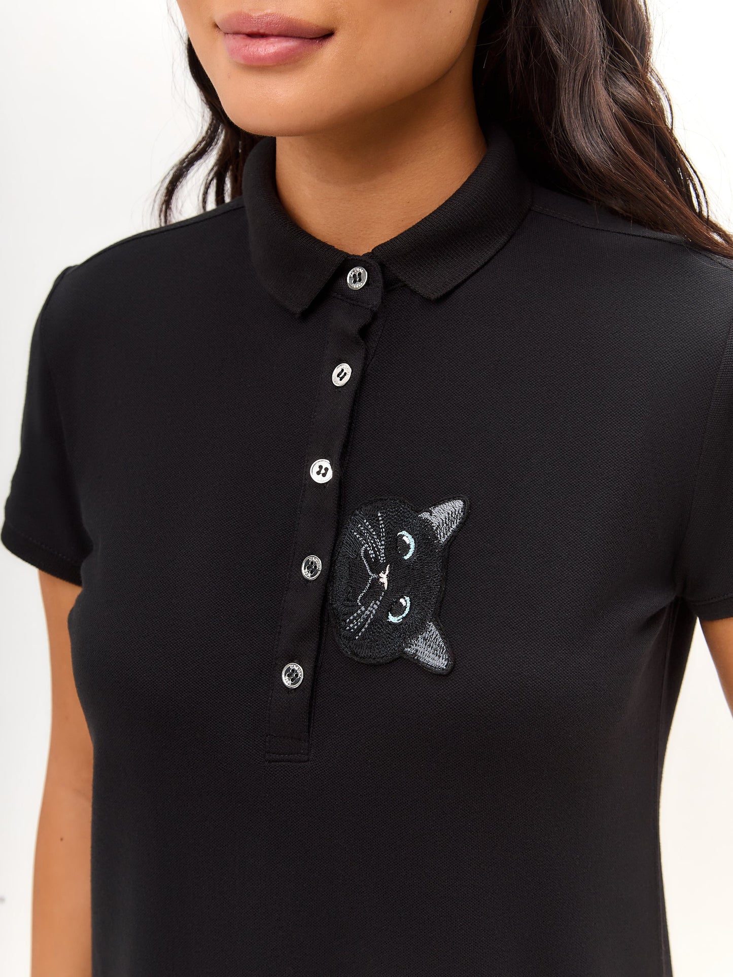 Black Polo Dress CAT - Maniita Lacitta