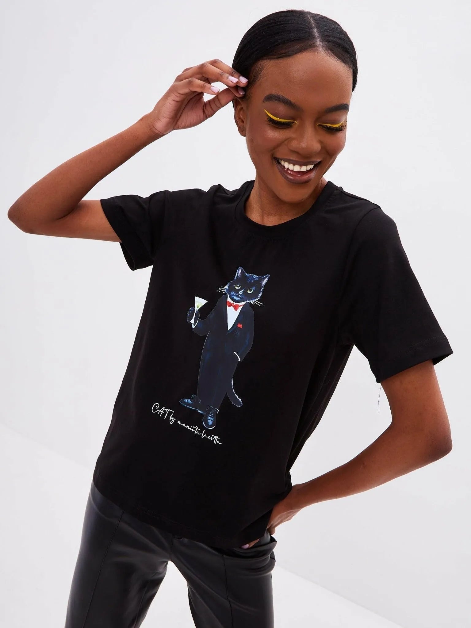 Printed T-shirt DANDY CAT - Maniita Lacitta