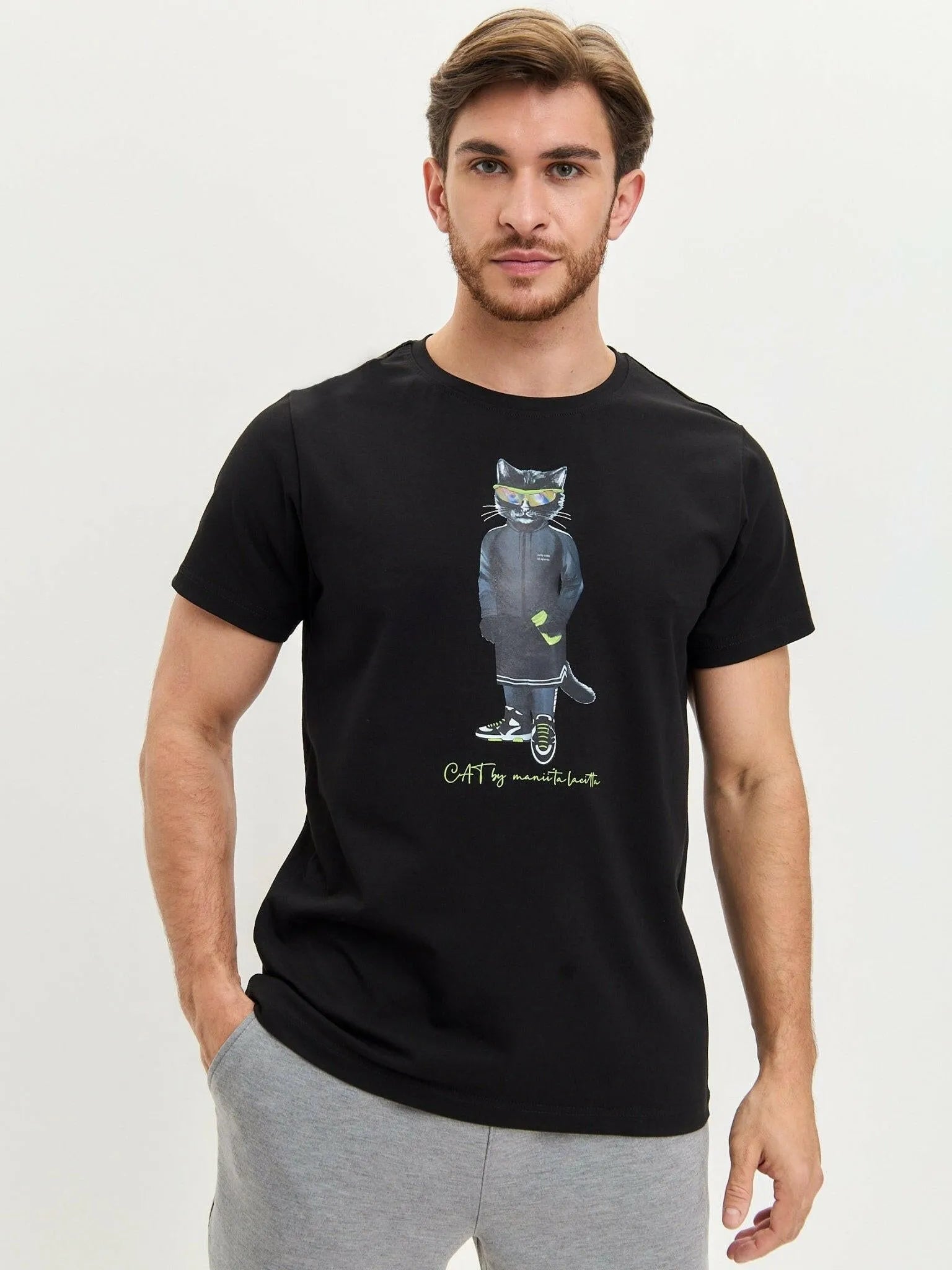 Printed T-shirt SPORT CAT - Maniita Lacitta