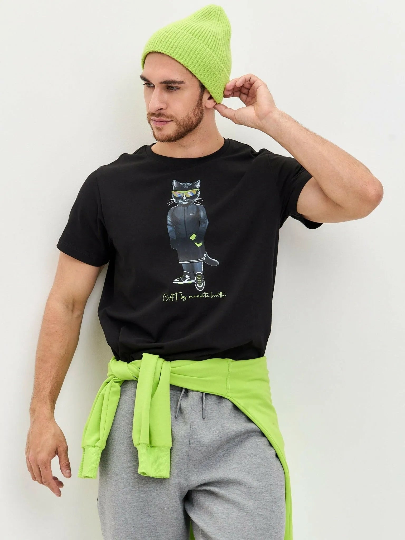 Printed T-shirt SPORT CAT - Maniita Lacitta