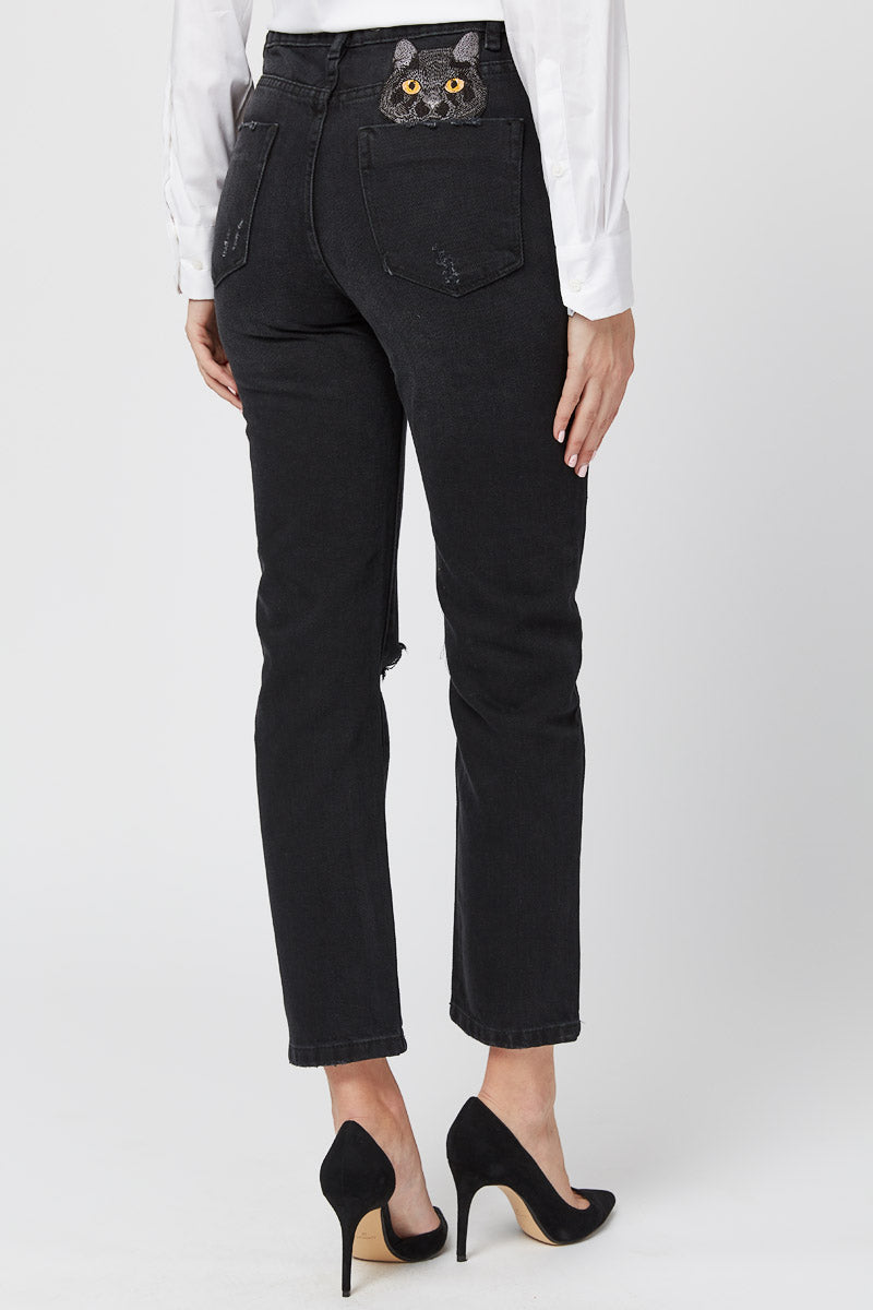 Black Women's jeans CAT - Maniita Lacitta