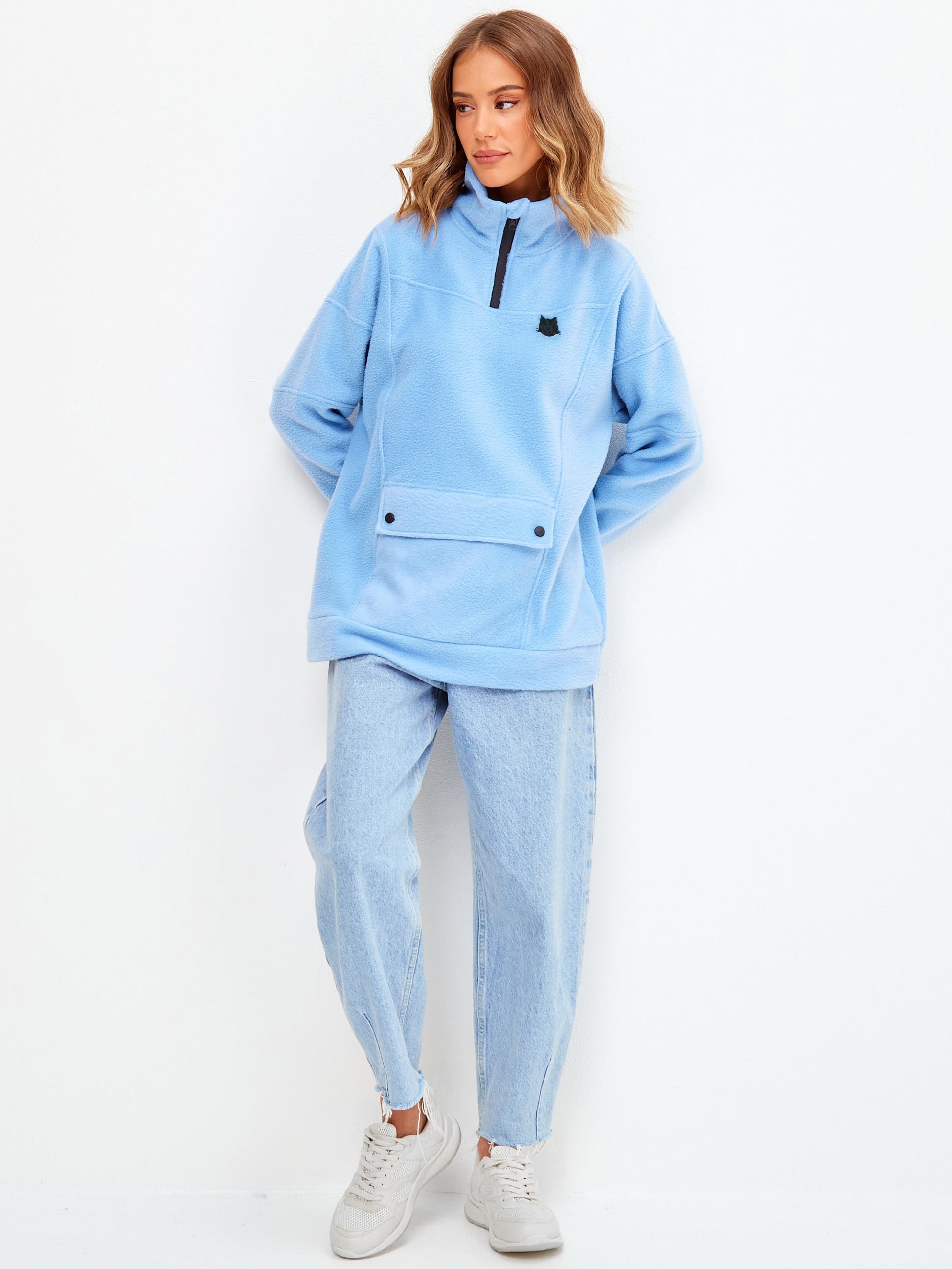 Blue Fleece sweatshirt - Maniita Lacitta