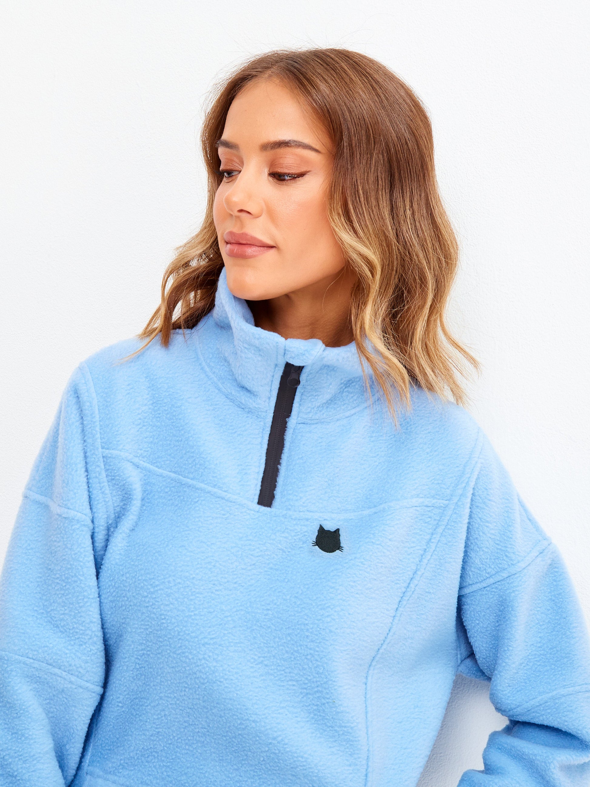 Blue Fleece sweatshirt - Maniita Lacitta