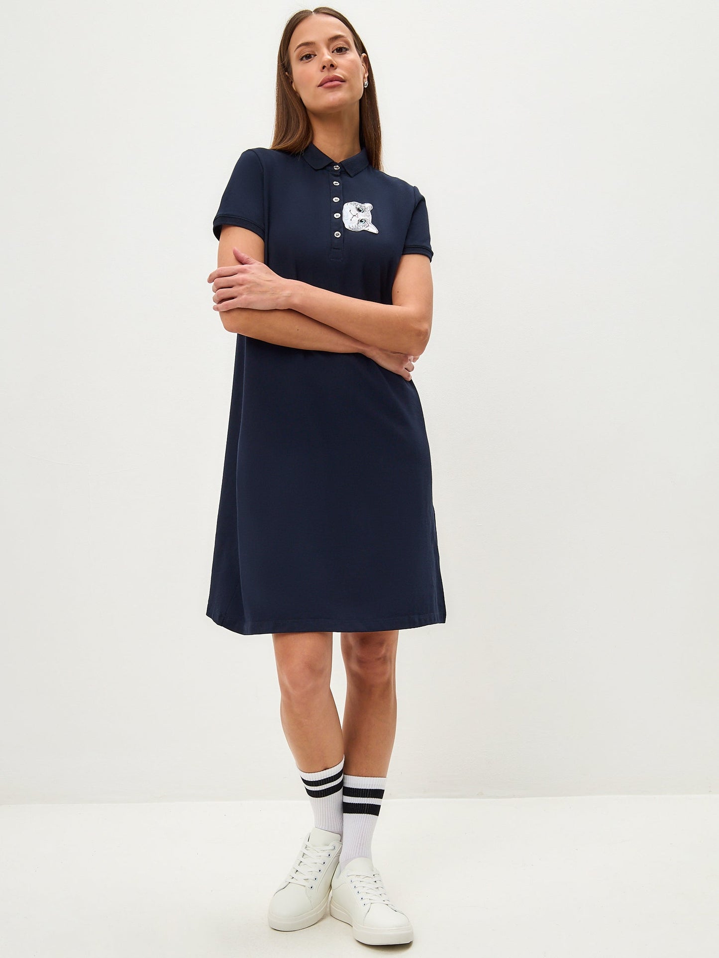 Blue Polo Dress CAT - Maniita Lacitta