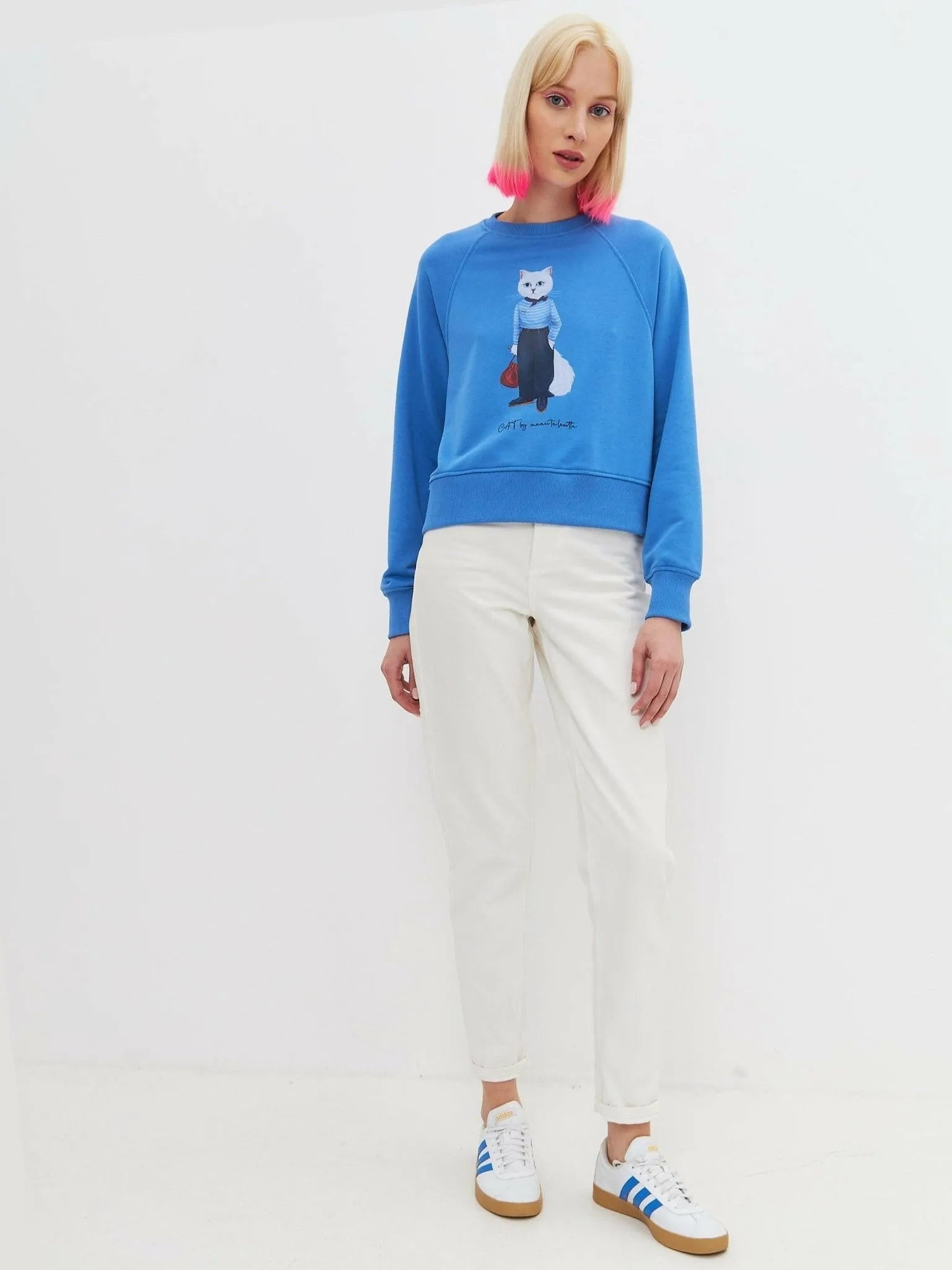 Printed Sweatshirt MARINER CAT - Maniita Lacitta