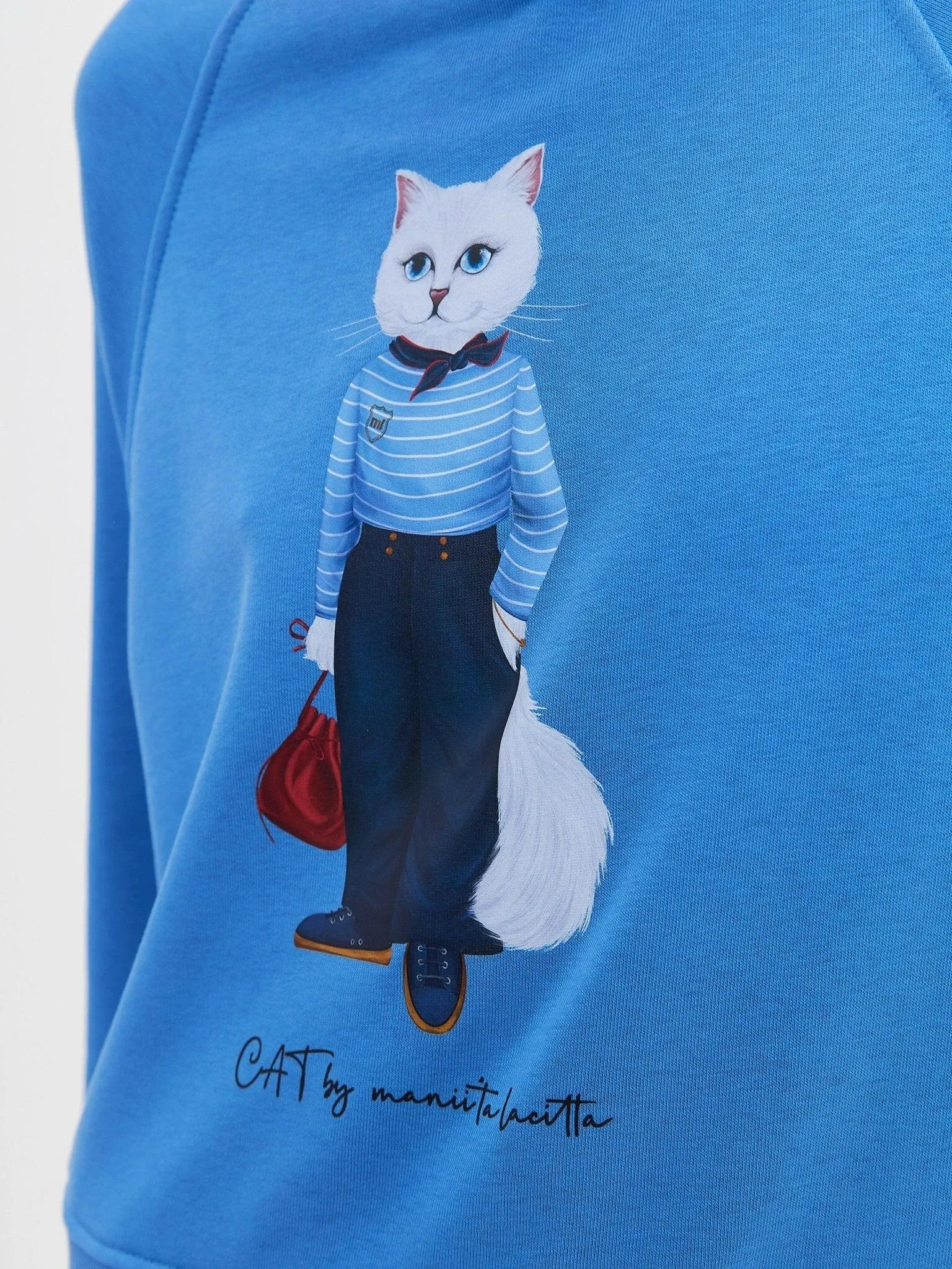 Printed Sweatshirt MARINER CAT - Maniita Lacitta