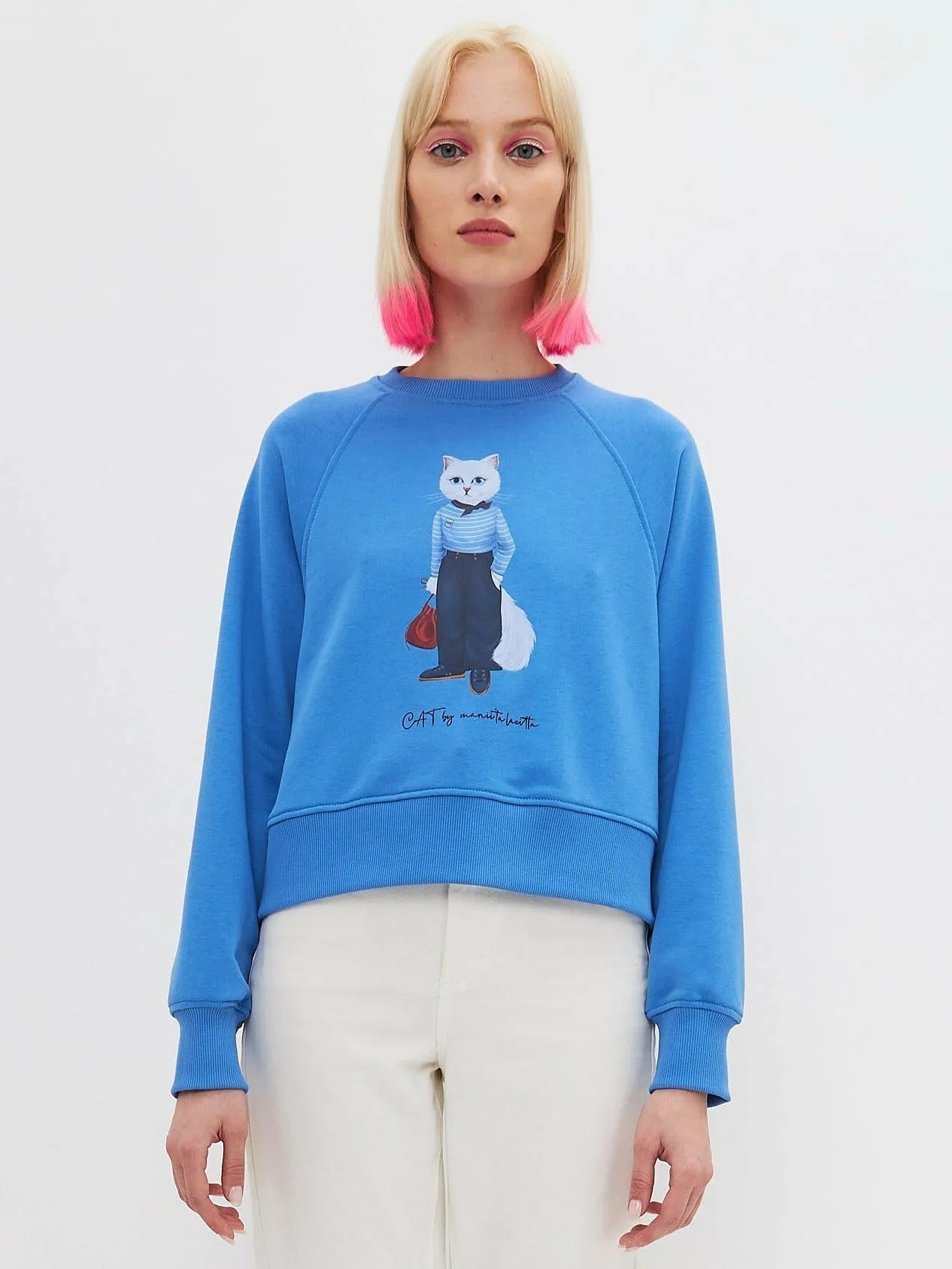 Printed Sweatshirt MARINER CAT - Maniita Lacitta