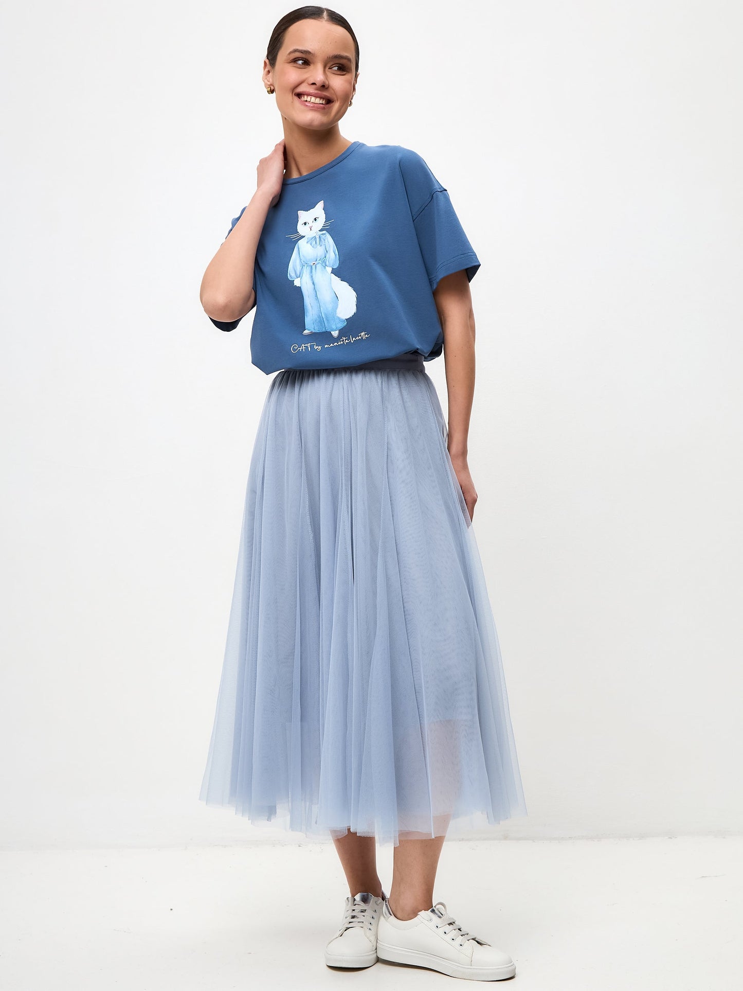 Blue Tulle skirt ROCKY - Maniita Lacitta