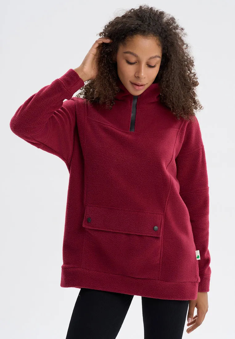 Bordo Fleece sweatshirt FLEES - maniita lacitta