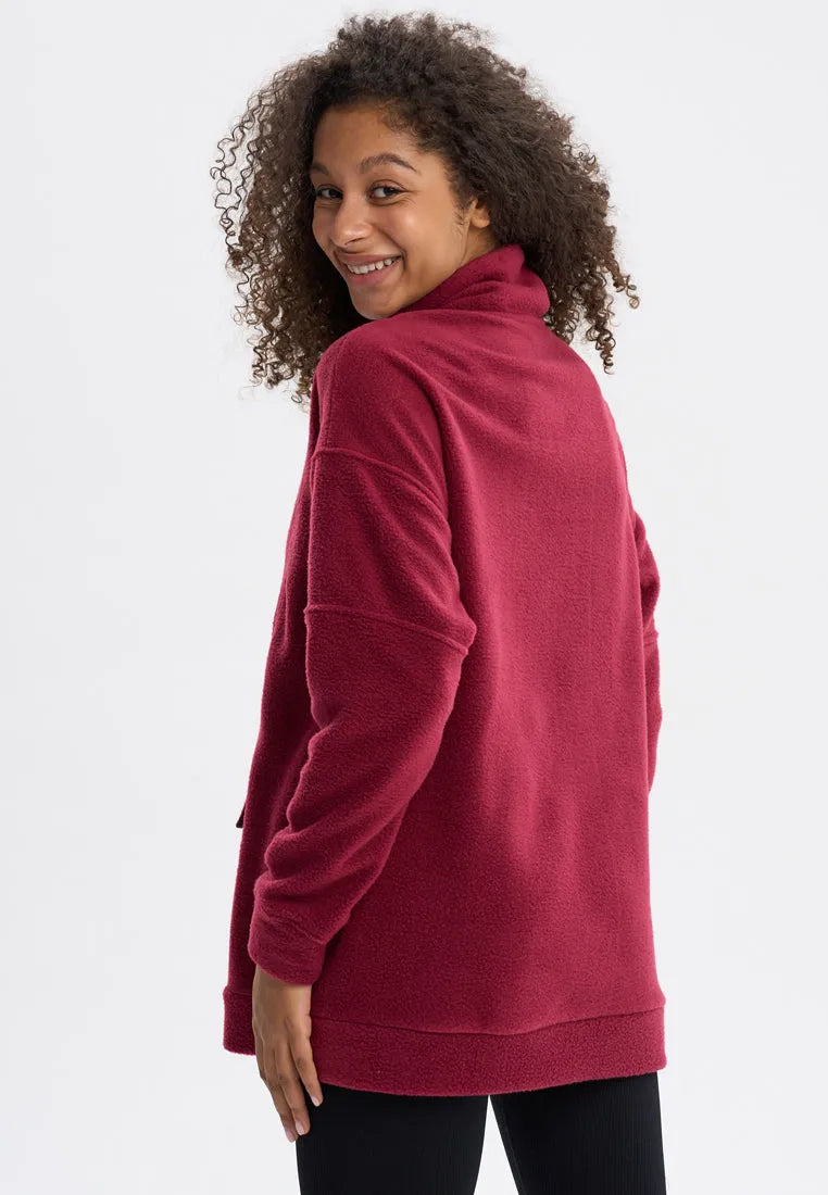 Bordo Fleece sweatshirt FLEES - maniita lacitta