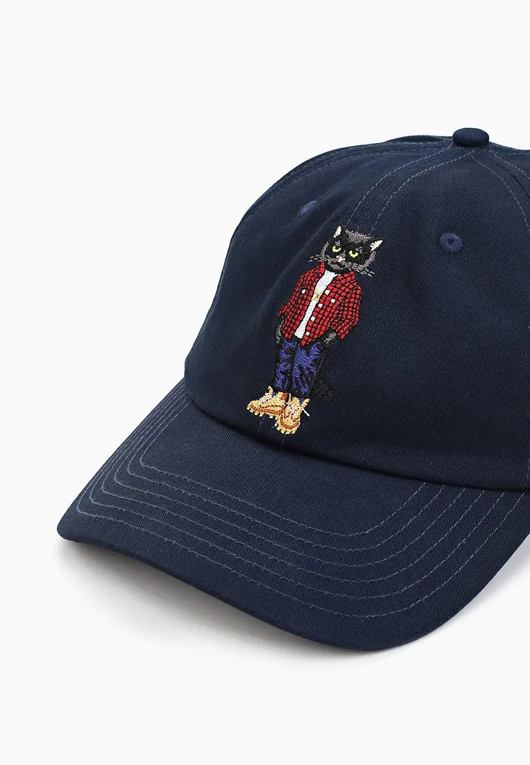 Cap navy with COUNTRY CAT - maniita lacitta