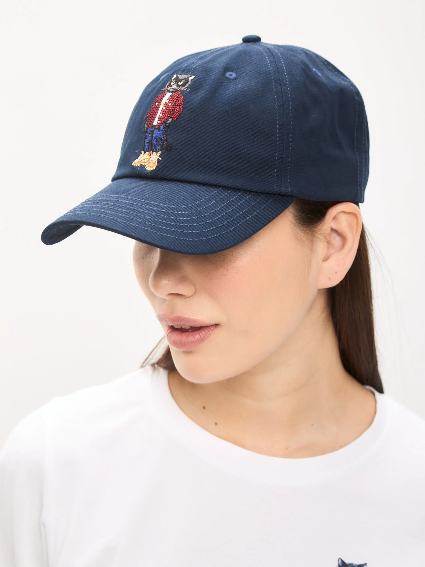 Cap navy with COUNTRY CAT - maniita lacitta