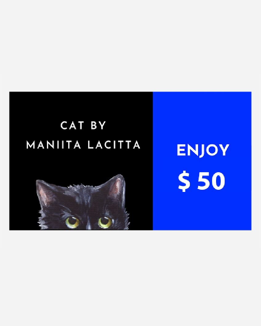 Cat's gift card - Maniita Lacitta