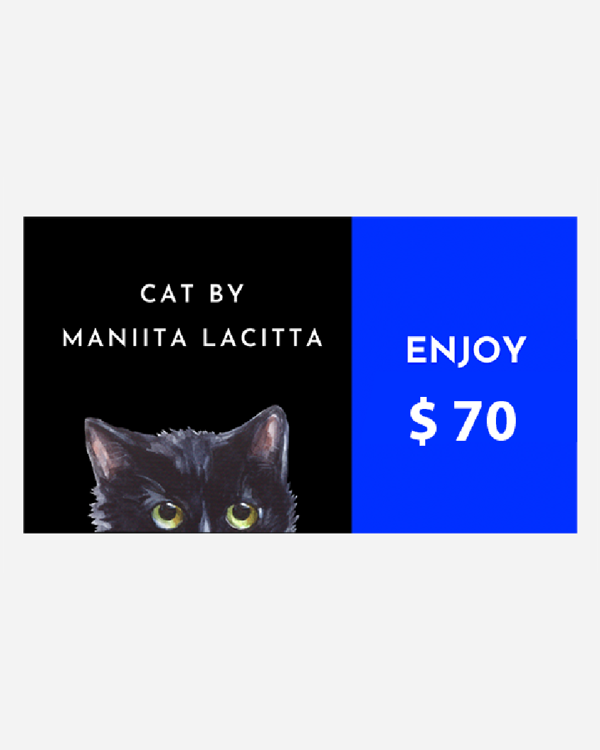 Cat's gift card - Maniita Lacitta