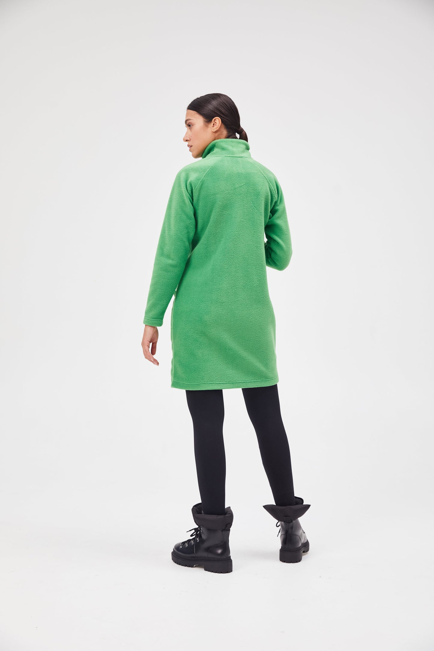 Green Fleece dress CATDREFLEES - Maniita Lacitta