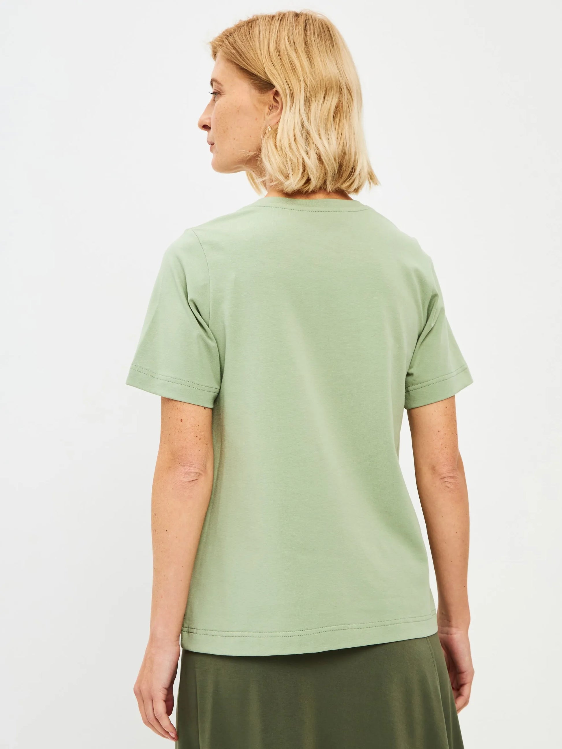 Green Printed T-shirt LEMON CAT - maniita lacitta