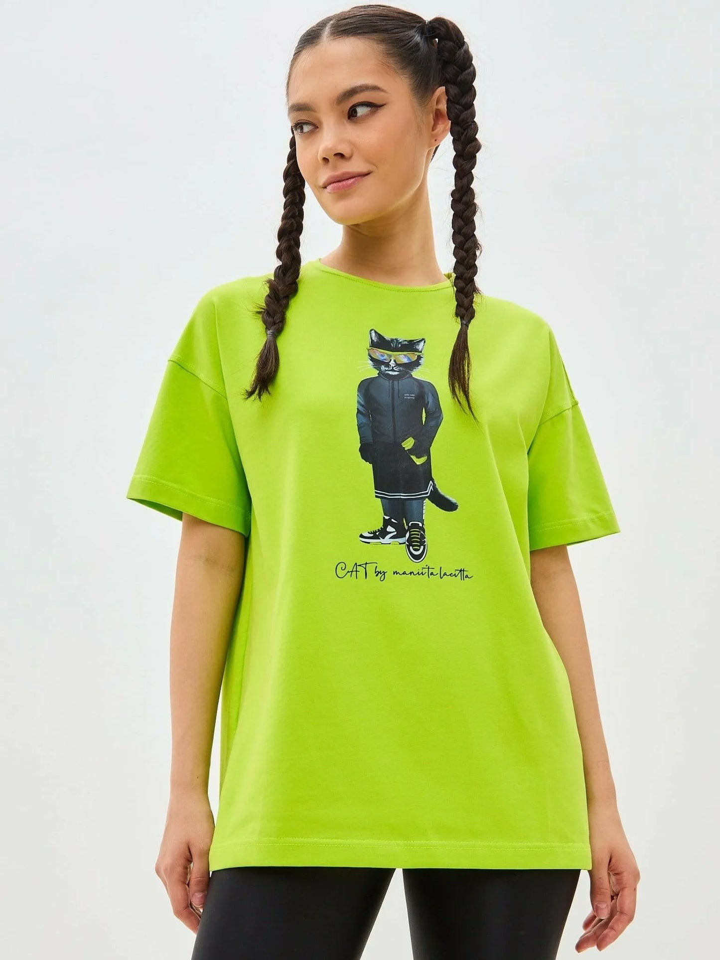 Printed t-shirt SPORT CAT - Maniita Lacitta