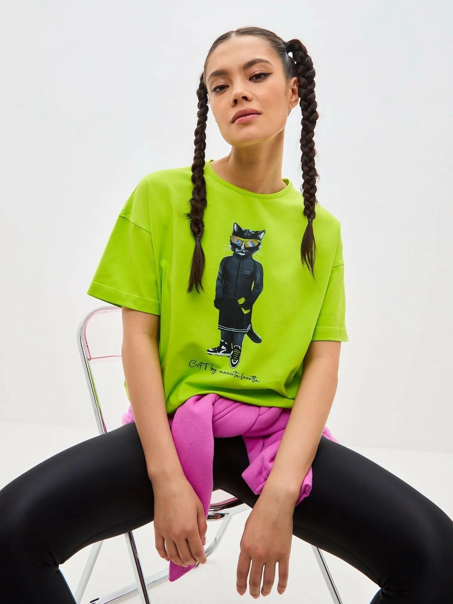 Printed t-shirt SPORT CAT - Maniita Lacitta