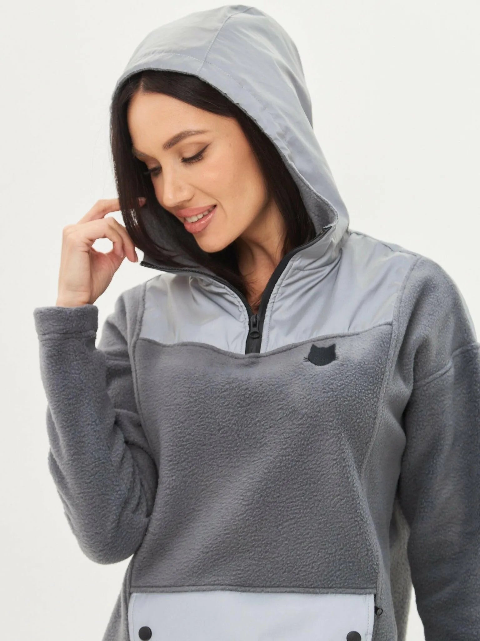 Fleece hoodie CATRAIN - Maniita Lacitta