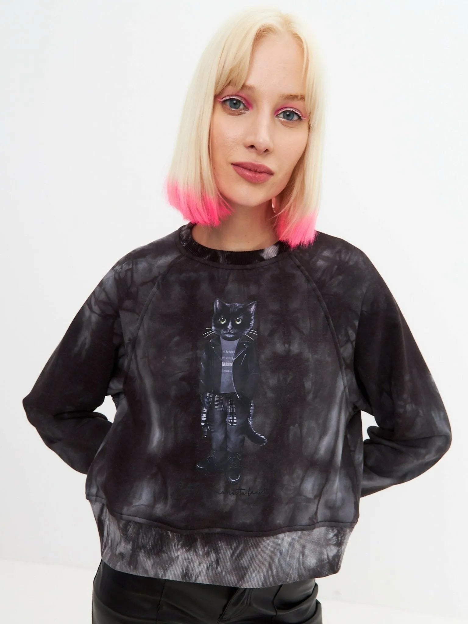 Printed Sweatshirt ROCKER CAT - Maniita Lacitta