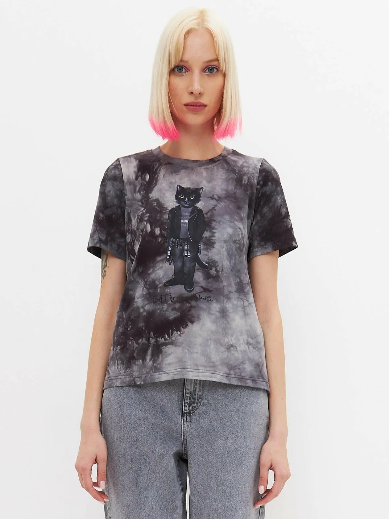 Printed T-shirt ROCKER CAT - Maniita Lacitta