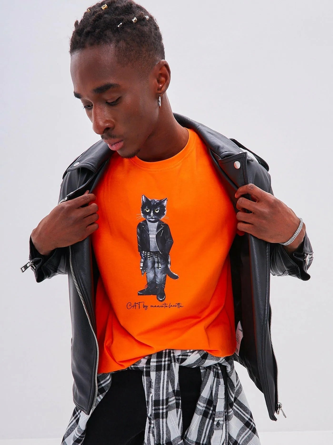 Printed T-shirt ROCKER CAT - Maniita Lacitta