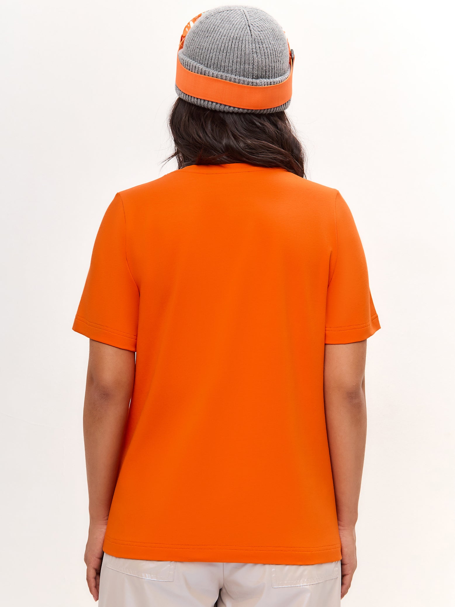 Orange Printed T-shirt SNOWBOARD CAT - Maniita Lacitta