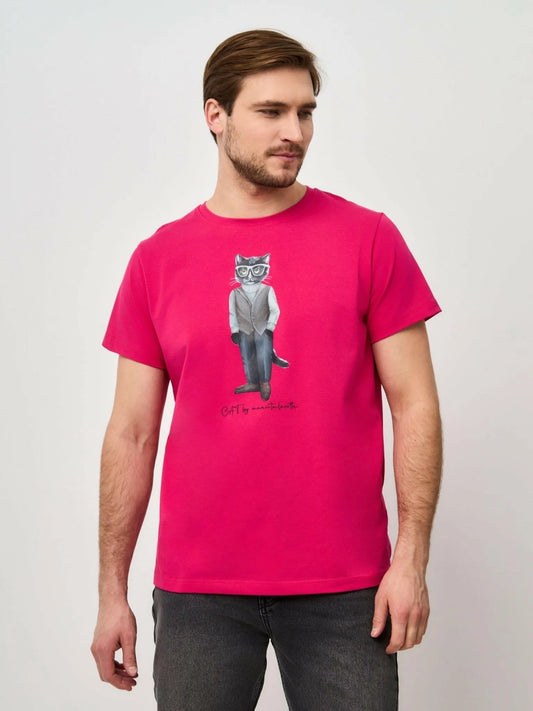 Printed T-shirt MINIMALIST CAT - Maniita Lacitta