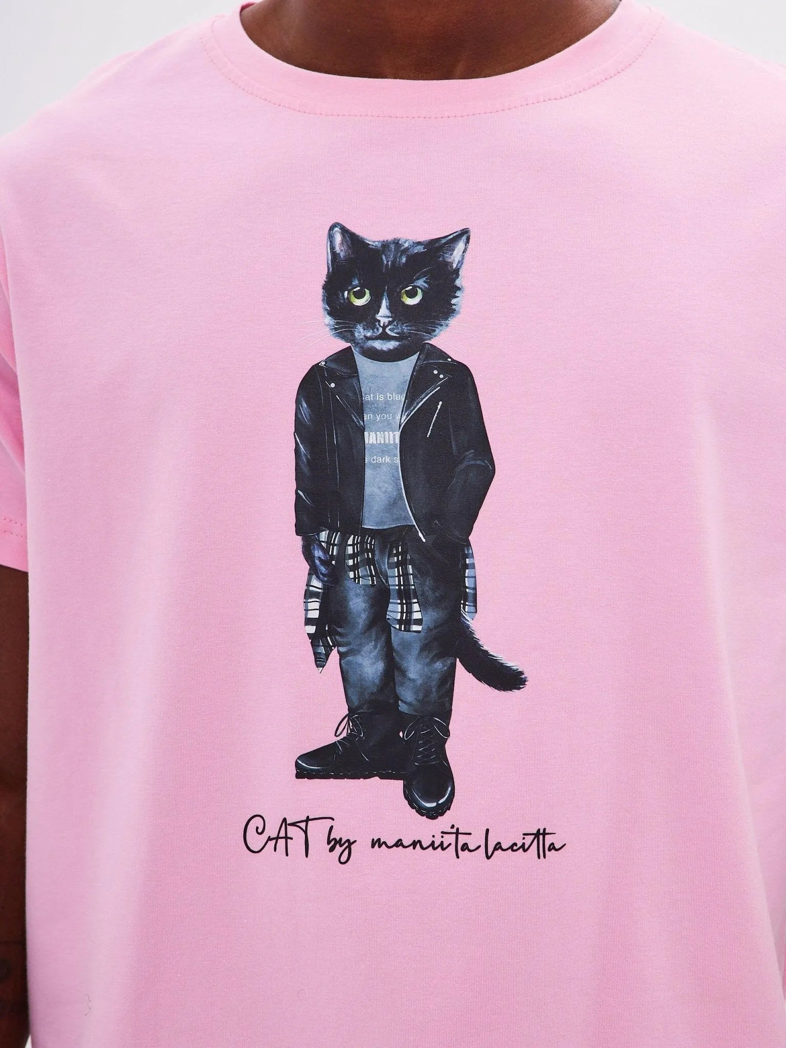 Printed T-shirt ROCKER CAT - Maniita Lacitta