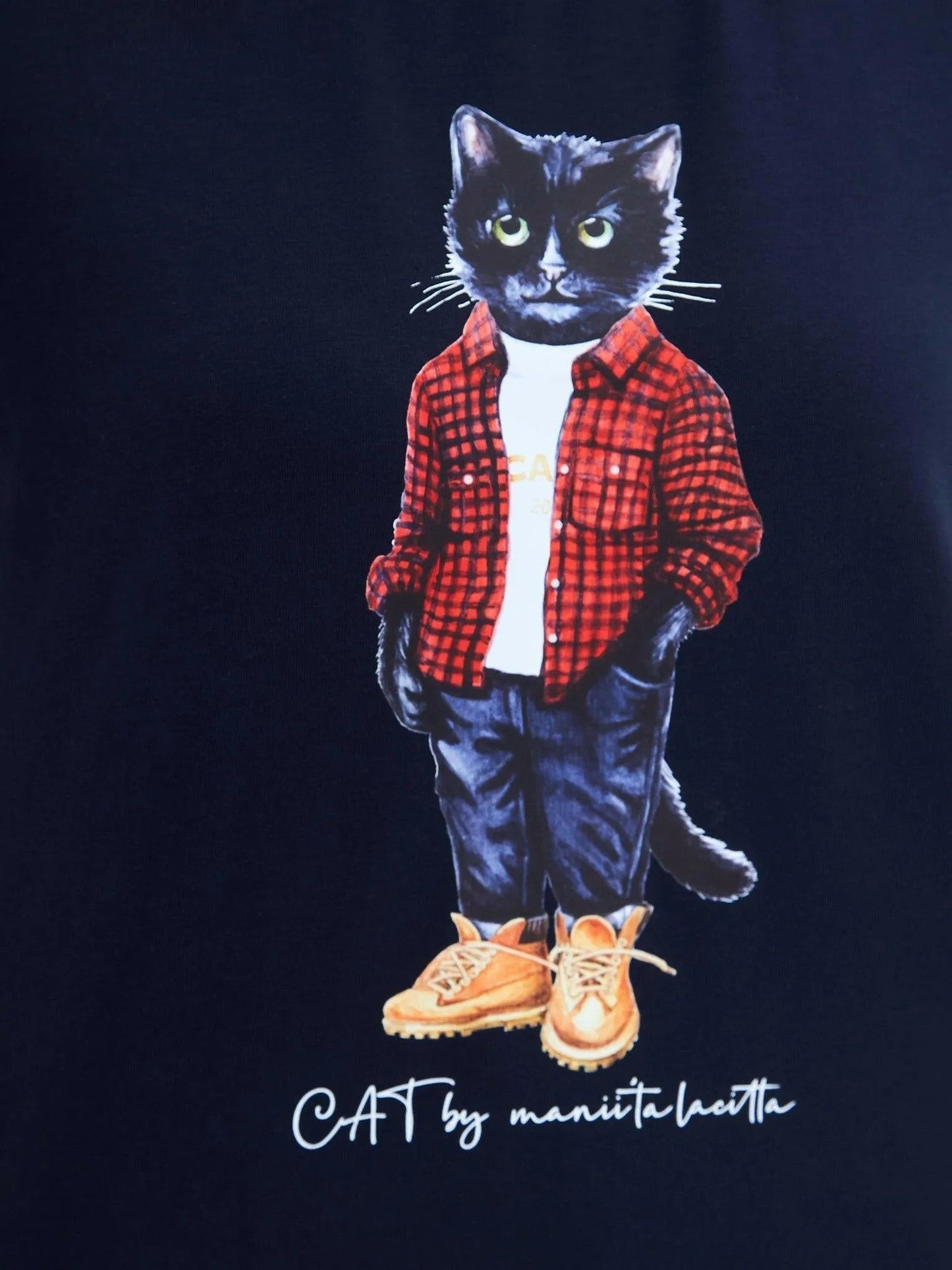 Printed T-shirt COUNTRY CAT - Maniita Lacitta