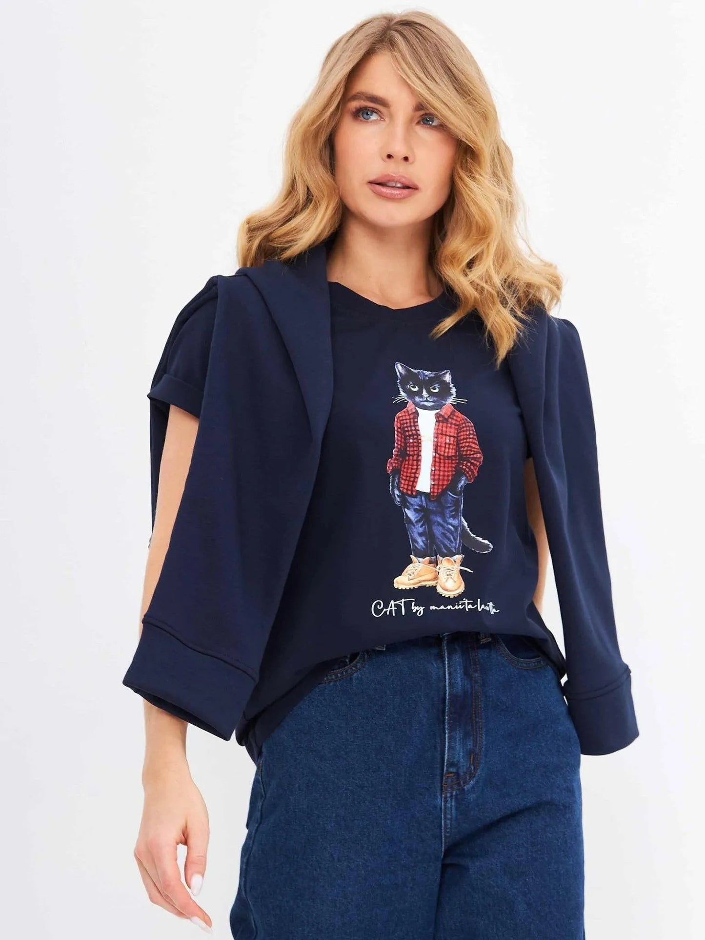 Printed T-shirt COUNTRY CAT - Maniita Lacitta