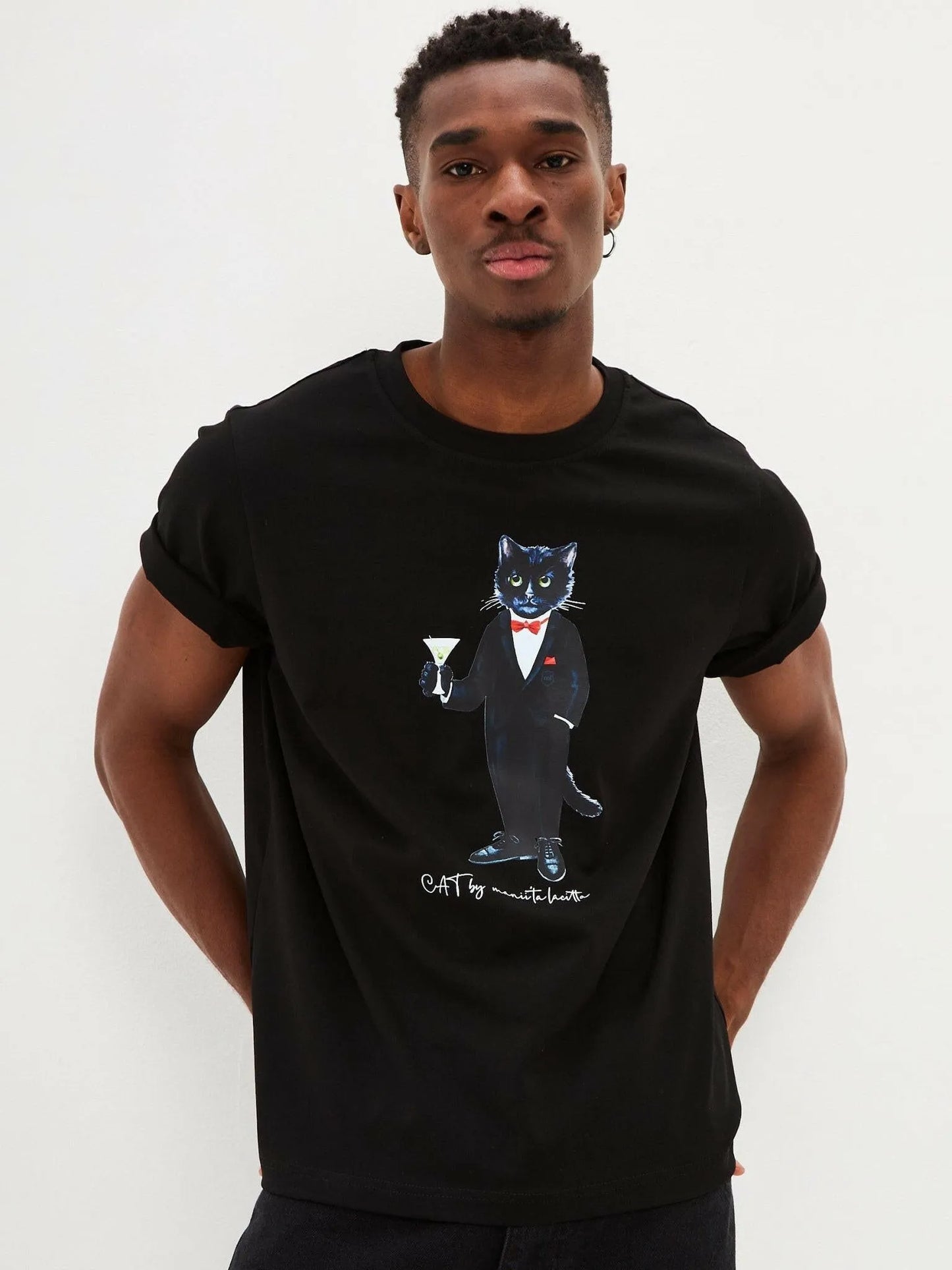 Printed T-shirt DANDY CAT - Maniita Lacitta