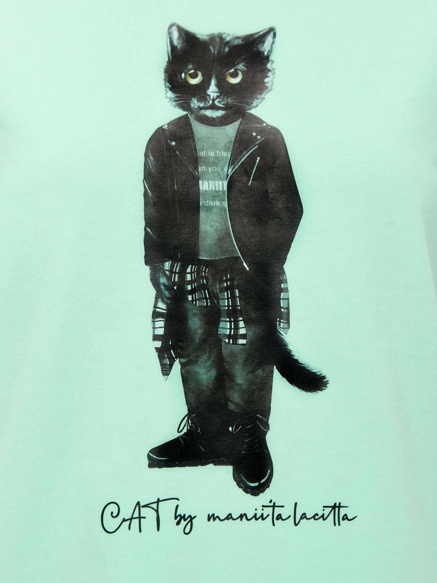 Printed T-shirt ROCKER CAT - Maniita Lacitta