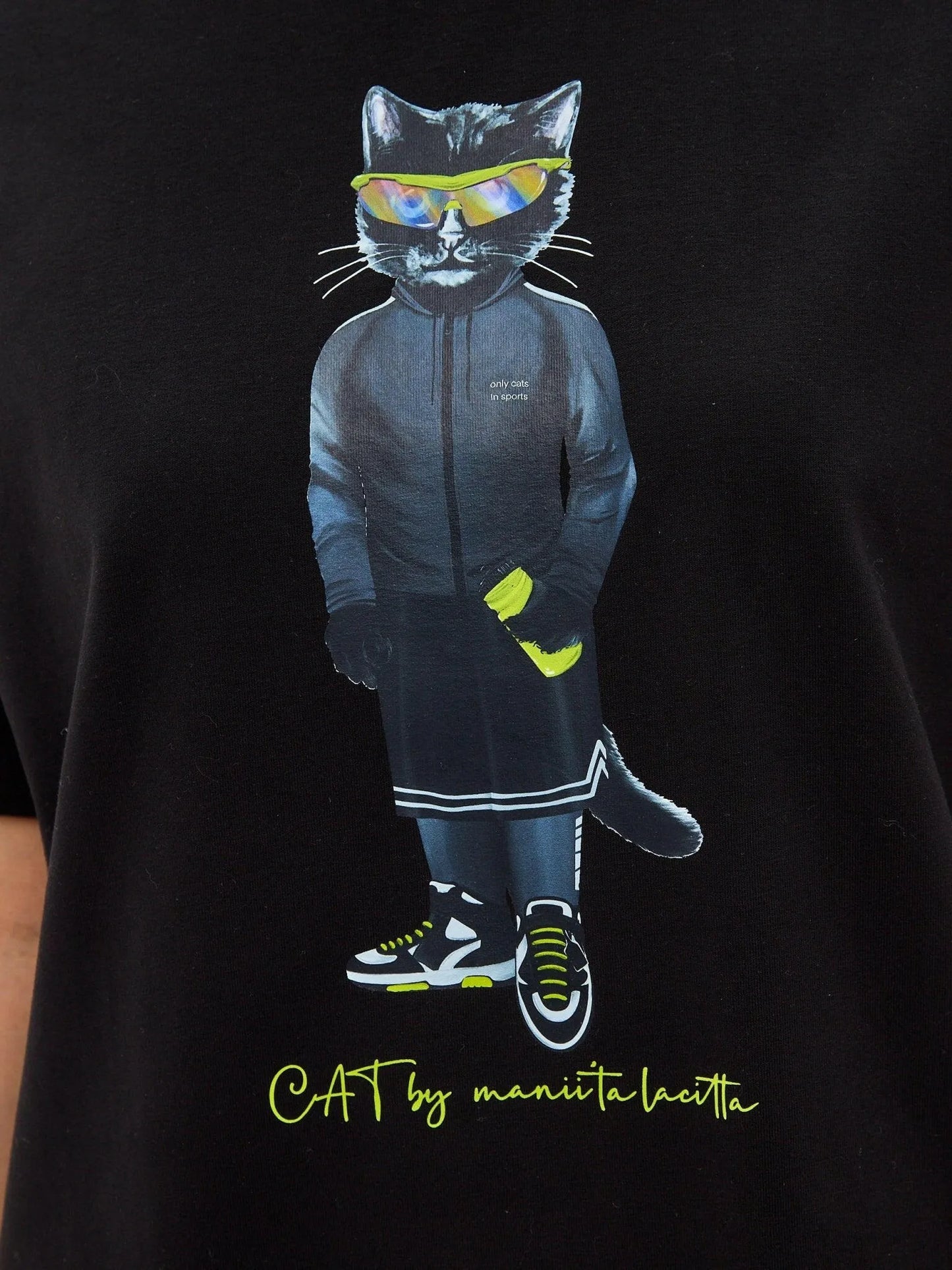 Printed T-shirt SPORT CAT - Maniita Lacitta