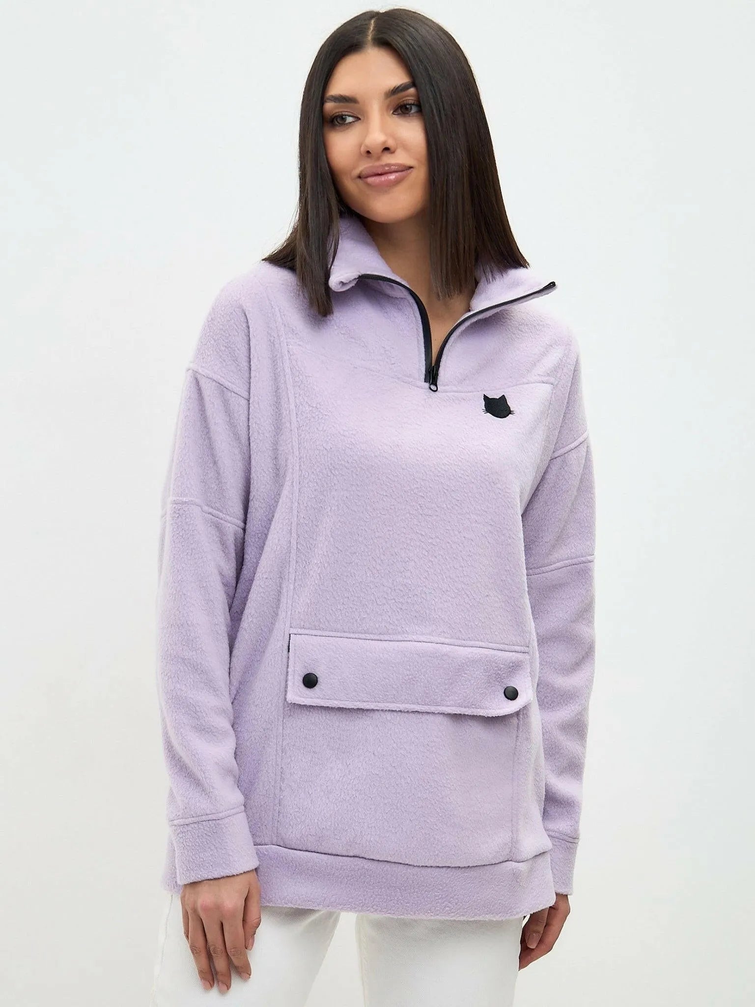 Fleece sweatshirt CATFLEES - Maniita Lacitta