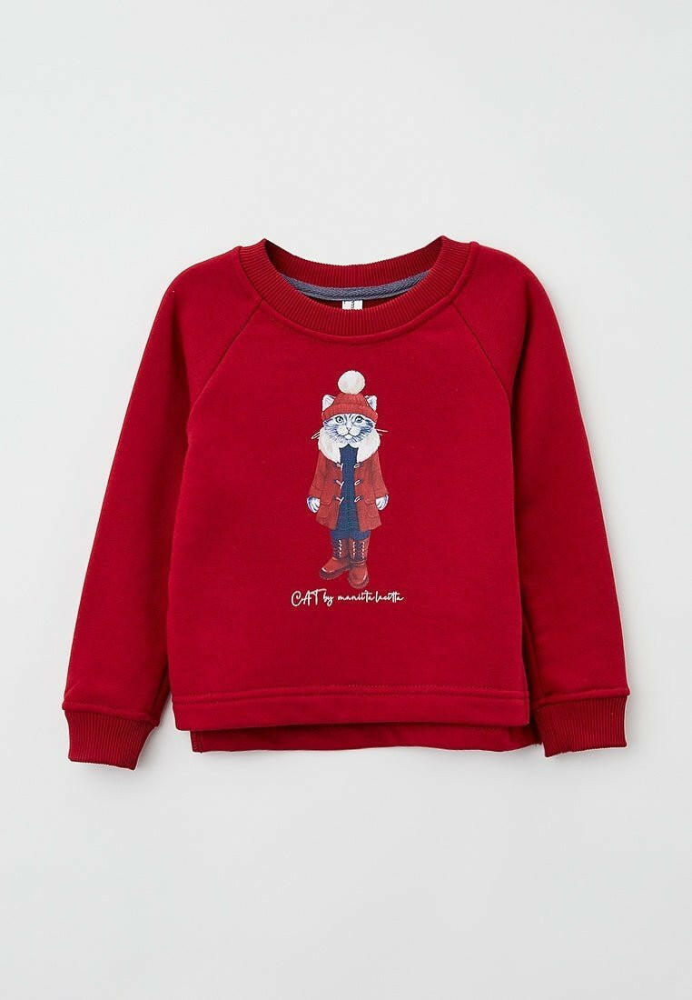 Red Printed sweatshirt CHRISTMAS KITTY - Maniita Lacitta